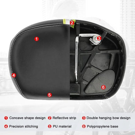 Bicycle saddle - Comfortable wide bicycle saddle - With memory foam pad - Comfort.