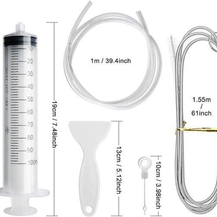 Refrigerator Drain Cleaner - For Cleaning the Refrigerator - Refrigerator Drain Hole, Cooling Tube, Drain Cleaner - Clogged Drain Cleaning Tool - Set of 8.