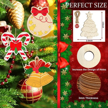 Christmas Decorations - Ornaments - DIY - Christmas Gifts - Wooden Christmas Decorations - Party Decorations.