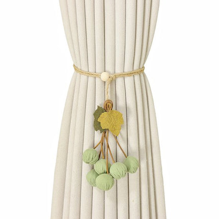 Curtain Ties - Hanging Ball Ties - Ball Tie Cords - Simple Hooks - Creative Curtain Buckle Decorations - Complete Set - 2 Pieces.