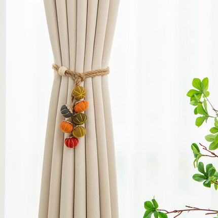 Curtain Bows - Cute Cartoon Pumpkin Curtain Bows - Christmas and Halloween Curtain Hooks.