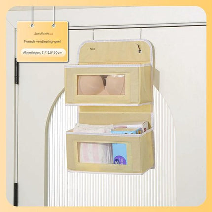 Storage Bag - Door Storage Bag - Large Capacity - Multi-Layer - Toys - Miscellaneous - Storage Bag - Student Dorm Storage Rack - 2 Layers.