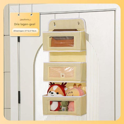 Storage Bag - Door Storage Bag - Large Capacity - Multi-Layer - Toys - Miscellaneous - Storage Bag - Student Dorm Storage Rack - 3 Layers.