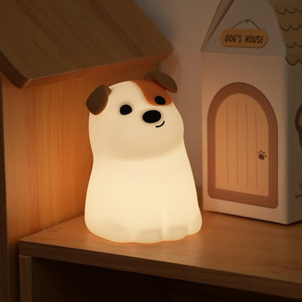 Night Light - Dog Night Light - USB - Touch Dimming - Baby Room/Bedroom Light - Pet/Children's Night Light - Adjustable in Seven Colors.