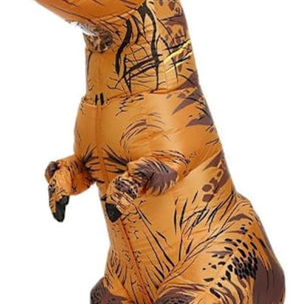 Inflatable Tyrannosaurus Rex Dinosaur Costume - Adults 150-190cm - Halloween Masquerade Costume - (Brown).