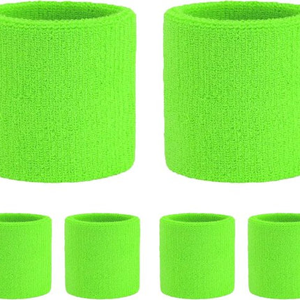 Tennis Sweat-Wicking Wristbands - 3 Pairs - Unisex - Adult - Thickened Elastic Wristband - French Terry - Sports Wristband - Suitable for the Gym.