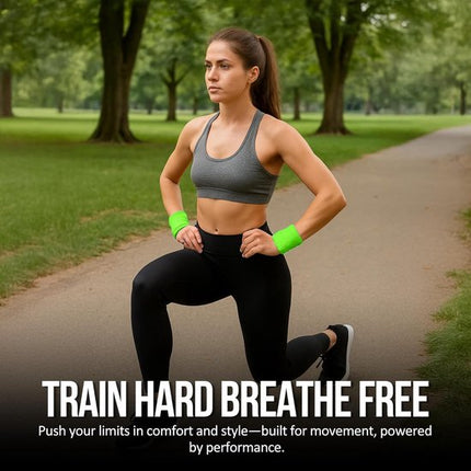 Tennis Sweat-Wicking Wristbands - 3 Pairs - Unisex - Adult - Thickened Elastic Wristband - French Terry - Sports Wristband - Suitable for the Gym.