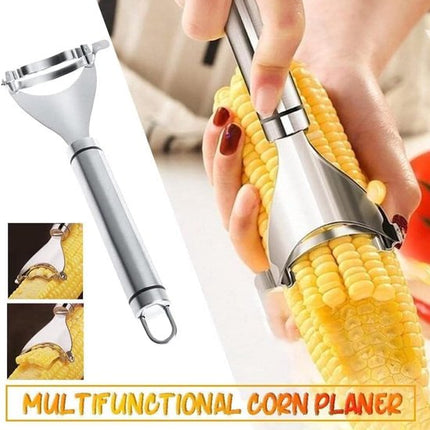 Corn thresher - Corn peeler - Corn cob peeler - High-quality stainless steel corn thresher - with ergonomic handle - Kitchen gadgets.