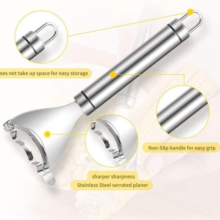 Corn thresher - Corn peeler - Corn cob peeler - High-quality stainless steel corn thresher - with ergonomic handle - Kitchen gadgets.