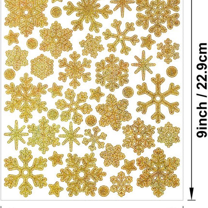 Christmas snowflake stickers - sand glitter party decorations - gift card and handbag DIY - winter snowflake stickers - 12 pieces.