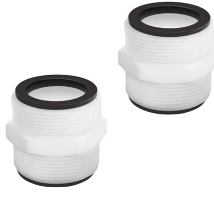 1.5" L-Type Two-Way Manifold (with Gasket) - Compatible with Intex Coleman Above Ground Pool Pumps (2 Pack).