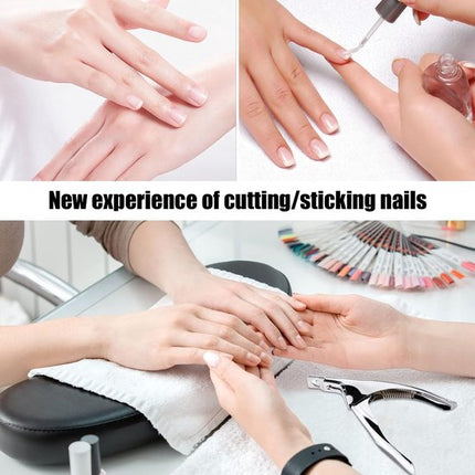 False Nail Clipper - Professional Nail Clipper - Gel Nails - Nail Clipper - Trimmer - Manicure Knife - Artificial Nail Clipper - Professional Nail Clipper for Home Manicure (Silver).