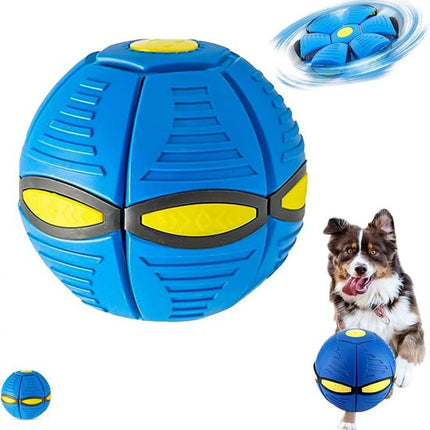 Dog Toy Ball - Interactive Dog Ball - Pet Magic Frisbee Ball - Pet Frisbee Ball - Interactive Pet Toy - Pet Magic Frisbee Ball - Blue.