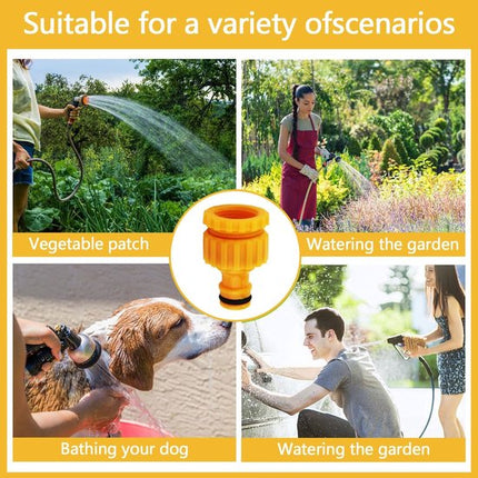 6-pack tap connectors - Hose adapters - Adapters for connecting water hoses - Garden hose tap connectors - Tap adapters with thread - Splashproof - Frost-proof.