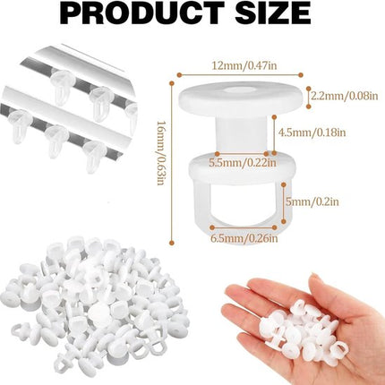 50 pieces curtain hooks - curtain gliders - universal curtain hooks - curtain rail hooks - curtain gliders - curtain hooks - curtains - shower curtains - curtains and door curtains.