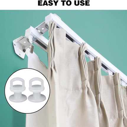 50 pieces curtain hooks - curtain gliders - universal curtain hooks - curtain rail hooks - curtain gliders - curtain hooks - curtains - shower curtains - curtains and door curtains.