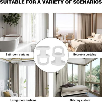 50 pieces curtain hooks - curtain gliders - universal curtain hooks - curtain rail hooks - curtain gliders - curtain hooks - curtains - shower curtains - curtains and door curtains.