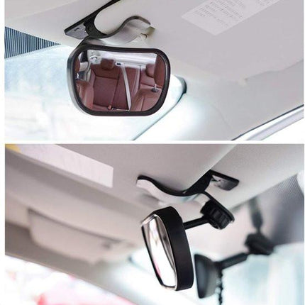 Car rearview mirror - 1 mirror with 2 brackets - Backseat baby car rearview mirror - Child rearview mirror - Child safety mirror - Adjustable car rearview mirror - 360° rotatable.