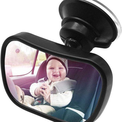 Car rearview mirror - 1 mirror with 2 brackets - Backseat baby car rearview mirror - Child rearview mirror - Child safety mirror - Adjustable car rearview mirror - 360° rotatable.
