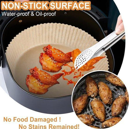 100 Airfryer Baking Pans - Round Baking Pans 23cm - Food Safe - BPA Free - Non-Stick Airfryer Pans - Easy to Clean - Suitable for Airfryers from 3-8 litres.