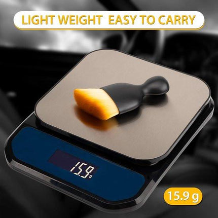 2-Pack Car Interior Cleaning Brushes - Auto Detailing and Dusting Brushes - Soft Bristles for Cleaning Car Interiors - Suitable for Dashboard, Interior, Exterior, Sunroof, Leather, Dusting Brush - Brown.