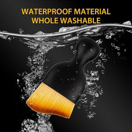 2-Pack Car Interior Cleaning Brushes - Auto Detailing and Dusting Brushes - Soft Bristles for Cleaning Car Interiors - Suitable for Dashboard, Interior, Exterior, Sunroof, Leather, Dusting Brush - Brown.