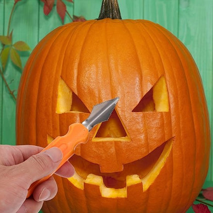 10-Piece Jack-O'-Lantern Cutting Knife Set - Halloween - Baking Tools - Clay Stainless Steel Cutter.