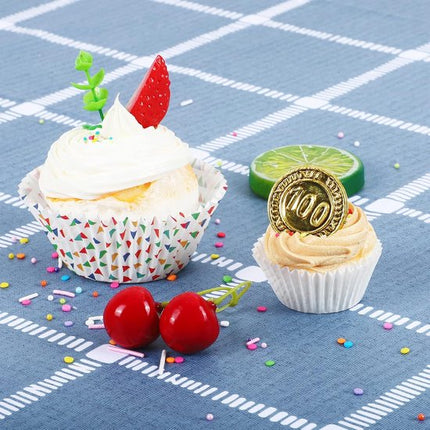 500-pack Mini Cupcake Liners - White - Oil Resistant - Small Cupcake Wrapping Paper - Baking Cups.