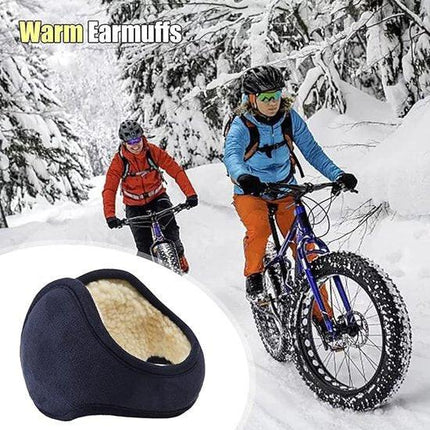 Unisex winter earmuffs - Warm earmuffs suitable for outdoor use - Adjustable, thick fleece earmuffs for head warmth - Suitable for skiing, cycling and outdoor activities.