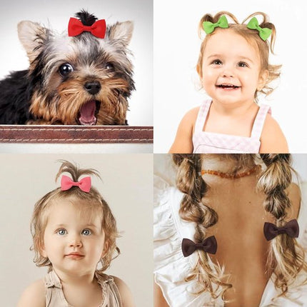 40-pack - Multicolor Baby Girl Hair Clips - Hair Elastics, Elastic Hair Bands - Ponytail Hair Elastics - Elastics - 40-pack (1 pack).