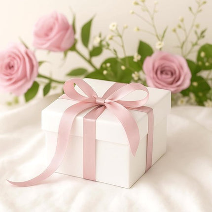 Gift Wrap - 22m Pink Satin Ribbon - 10mm Wide - Suitable for gift wrapping, Valentine's Day decorations, thick fabrics - handmade and wedding decorations.