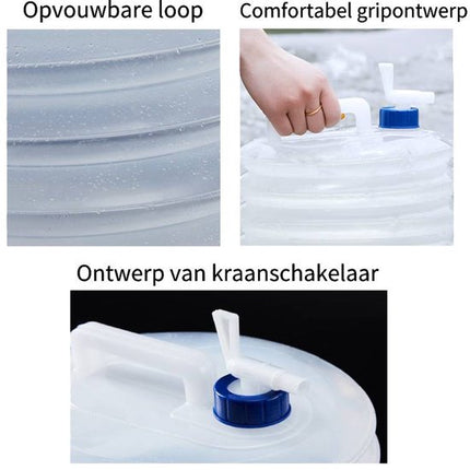 3 Liter Collapsible Water Bucket - Outdoor Picnic/Road Trip - Portable - Large Capacity Bucket - Collapsible Portable Bucket - Water Bucket.