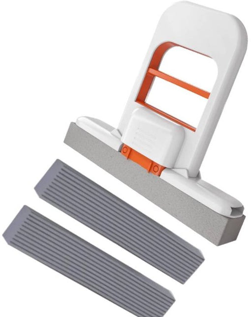 Mini Mop - Alternative to a mop cloth - Suitable for cleaning desktops - Suitable for cleaning bathroom windows - Can be used as a sponge wiper for desktops - One mop and 2 refills.