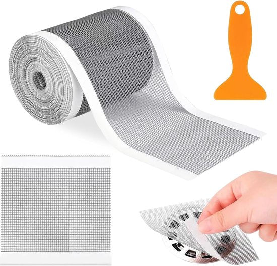 Hair collector - Shower drain filter - Floor drain - Self-adhesive anti-clogging kit for bathroom drain holes - Hair filter - Drain sticker roll - 10 cm x 10 m - Suitable for bathrooms, kitchens and shower rooms.
