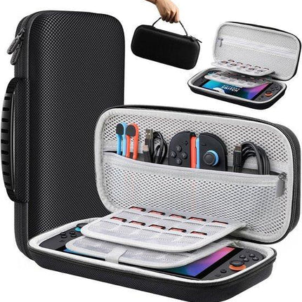 Storage Box - Travel Bag - Game Console Storage Box - Protective Portable Hard Case - Black.