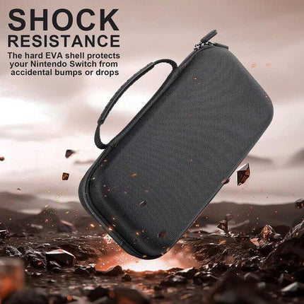 Storage Box - Travel Bag - Game Console Storage Box - Protective Portable Hard Case - Black.