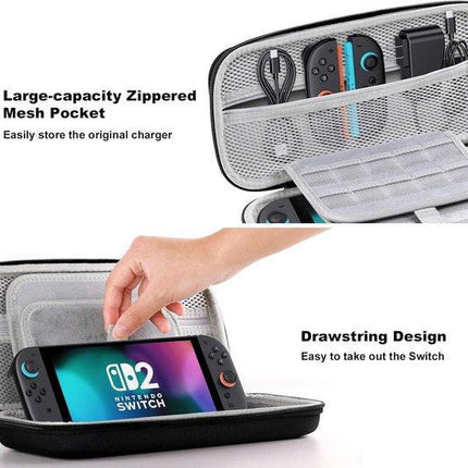 Storage Box - Travel Bag - Game Console Storage Box - Protective Portable Hard Case - Black.