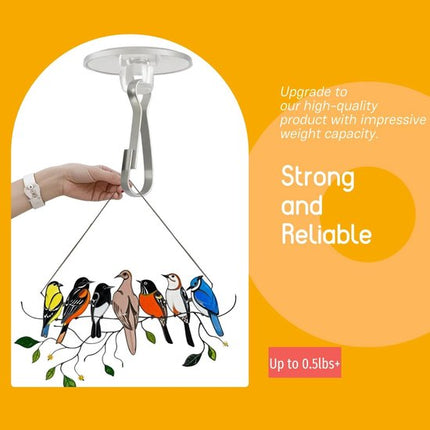 Hooks - (100 pieces per pack) - Self-adhesive hooks - Self-adhesive hooks - Self-adhesive ceiling hooks - Super strong adhesion - Small and transparent - Will not damage walls - No drilling required - Removable - Suitable for holidays, weddings,.