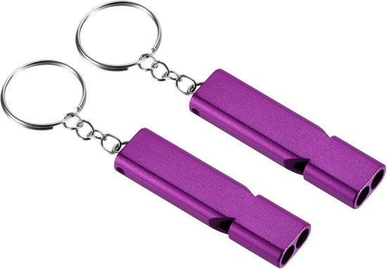 Emergency Whistles - Set of 2 - Emergency Whistles - Whistles - Safety Whistles for Survival - With Key Ring - Suitable for Camping, Hiking and Boating.