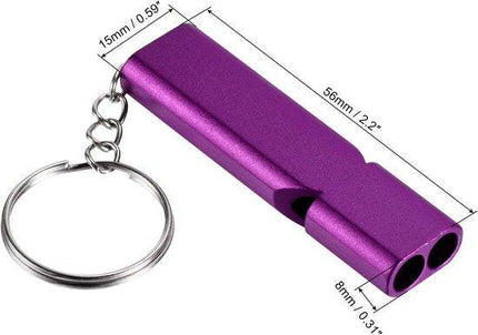 Emergency Whistles - Set of 2 - Emergency Whistles - Whistles - Safety Whistles for Survival - With Key Ring - Suitable for Camping, Hiking and Boating.