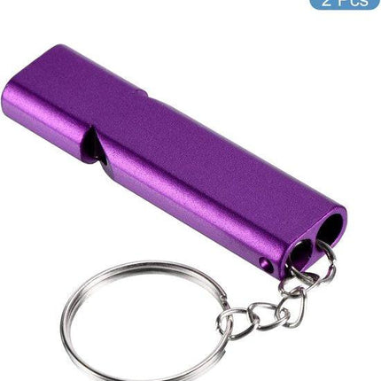 Emergency Whistles - Set of 2 - Emergency Whistles - Whistles - Safety Whistles for Survival - With Key Ring - Suitable for Camping, Hiking and Boating.