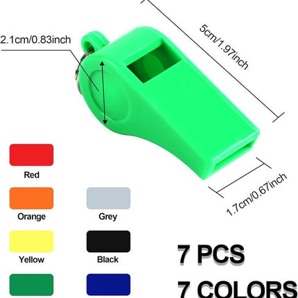 Whistles - 7 items - Emergency whistles - Coaches who whistle with ropes - Sports whistles - Loud and clear whistles for referees - Emergencies in training halls.