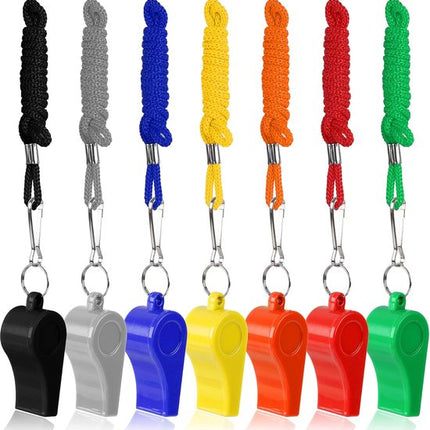 Whistles - 7 items - Emergency whistles - Coaches who whistle with ropes - Sports whistles - Loud and clear whistles for referees - Emergencies in training halls.