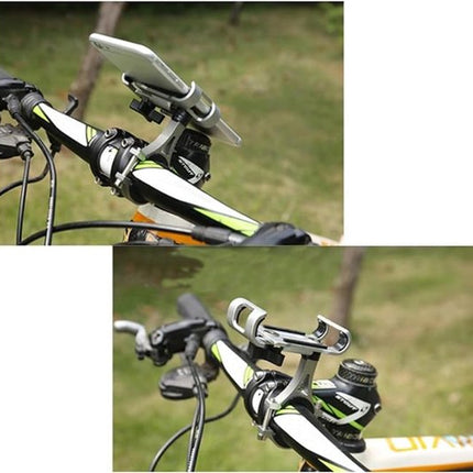 Phone holder for bicycle and motorcycle - Universal phone holder - 360° rotatable and tiltable - Bicycle accessories - Black.