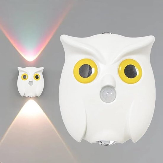 Night light - Mood lamp - LED lighting - Night lamp - LED cabinet light and stair light with sensor - Two-tone - USB rechargeable night light - Magnetic mounting - For children's room, bedroom, hall or corridor, etc. (White).