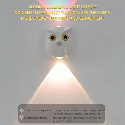 Night light - Mood lamp - LED lighting - Night lamp - LED cabinet light and stair light with sensor - Two-tone - USB rechargeable night light - Magnetic mounting - For children's room, bedroom, hall or corridor, etc. (White).