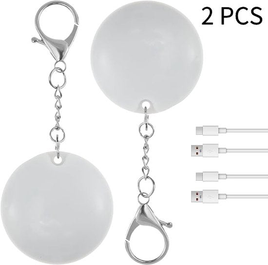 Night Light - With Automatic Sensor Function - Keychain - Gift for Girls and Women - Accessory for Women's Handbag（2 Lights）.