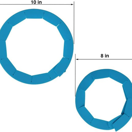 Kitchen Tools - Adjustable Silicone Protective Cover - Pizza & Cake Baking Tools - Kitchen Gadgets - Fits 8" to 10" Cake Pans - 2-Pack.