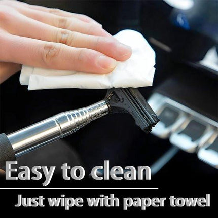 Rearview Mirror Wiper Blades - 2-Piece Set - Telescopic Rearview Mirror Wiper Blades - Portable Wiper Blades - Telescopic up to 98cm - Portable Cleaning Tool for All Vehicles (Black).