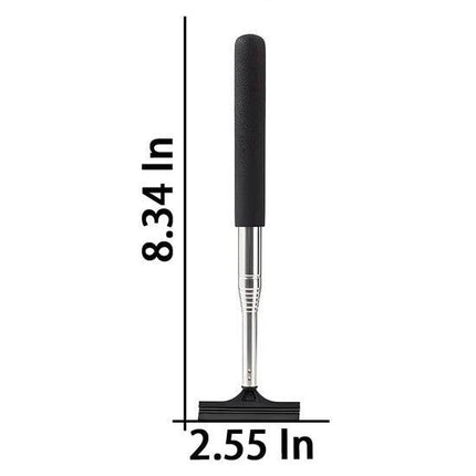 Rearview Mirror Wiper Blades - 2-Piece Set - Telescopic Rearview Mirror Wiper Blades - Portable Wiper Blades - Telescopic up to 98cm - Portable Cleaning Tool for All Vehicles (Black).